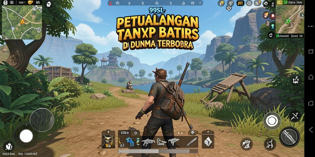 Tangkapan layar menunjukkan petualangan seru di dunia terbuka 99SL.