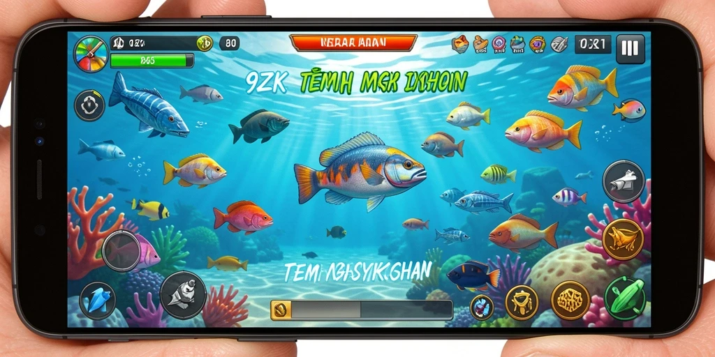 Tampilan gameplay seru dalam permainan Tembak Ikan 9ZK.