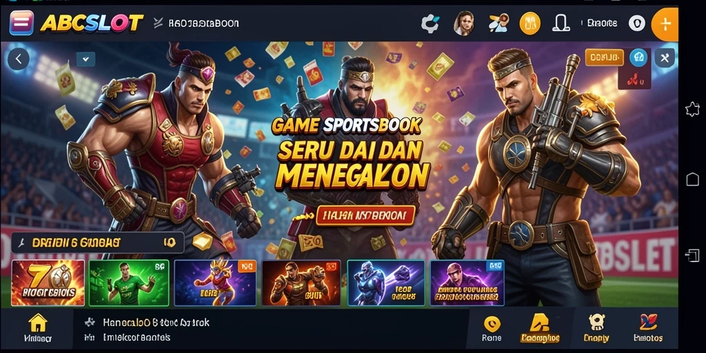 Tampilan menarik dari gameplay taruhan olahraga di ABCSLOT.