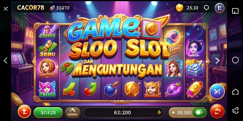 Tampilan menarik dari gameplay CACOR78 yang penuh warna.
