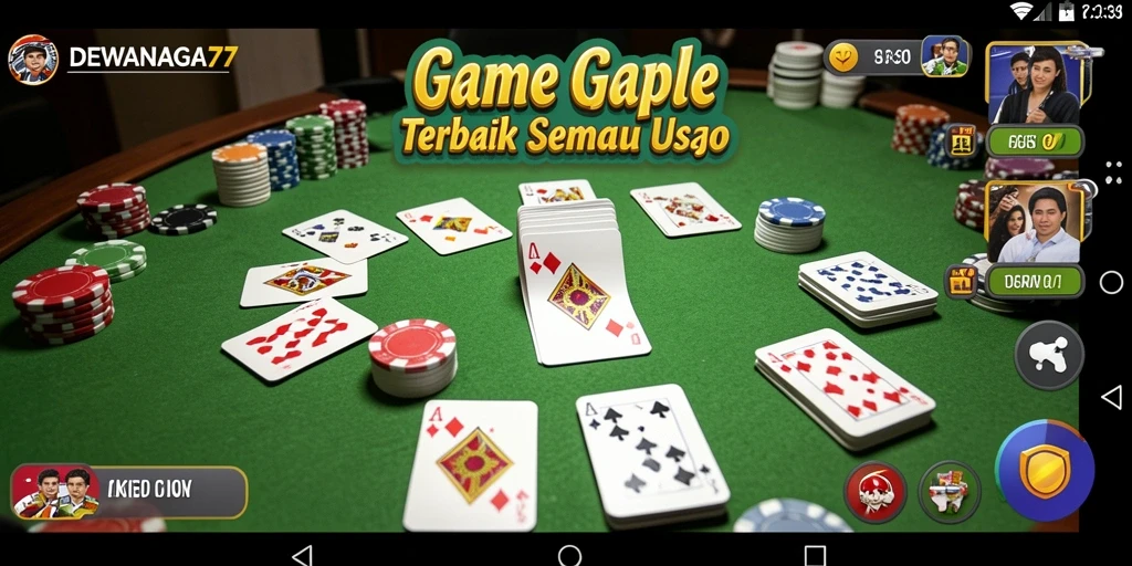 Tampilan gameplay seru dari DEWANAGA77 dengan teman-teman.