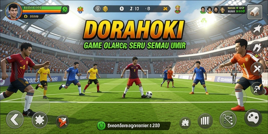 Tampilan gameplay <strong>DORAHOKI</strong> yang dinamis dan menarik.