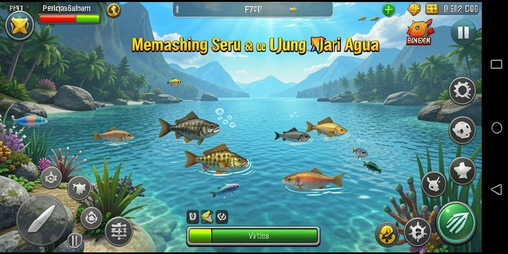 Gameplay F7F7 yang menegangkan dan interaktif saat memancing.