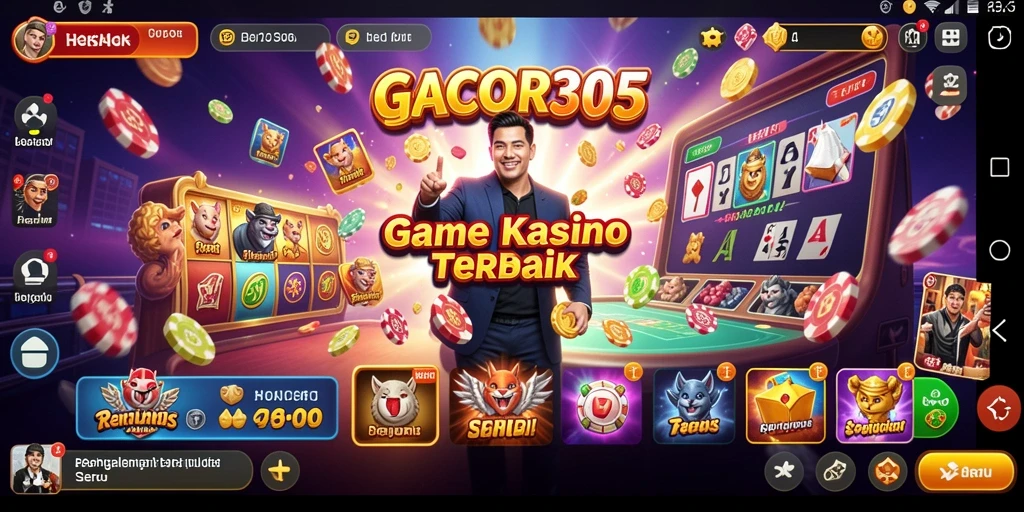 Screenshot gameplay GACOR305 menampilkan suasana Kasino yang menegangkan.