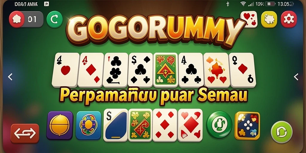 Screenshot GOGORUMMY yang menampilkan gameplay seru permainan Domino.