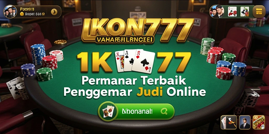 Tampilan utama <strong>IKON777</strong> yang menampilkan keseruan bermain poker.