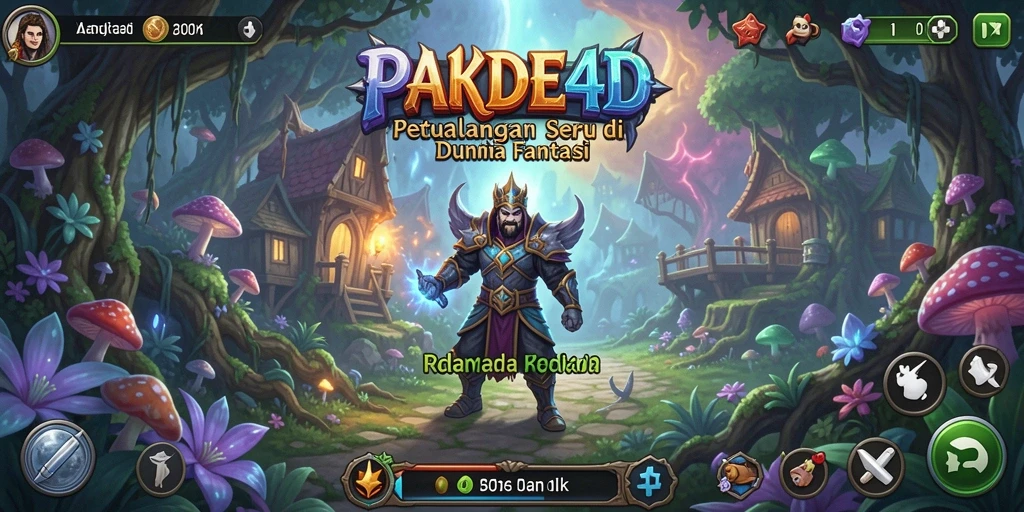Screenshot PAKDE4D menampilkan pemain menjelajahi dunia fantasi yang menakjubkan.