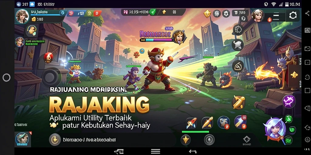 Tampilan antarmuka pengguna RAJAKING yang intuitif dan menarik.