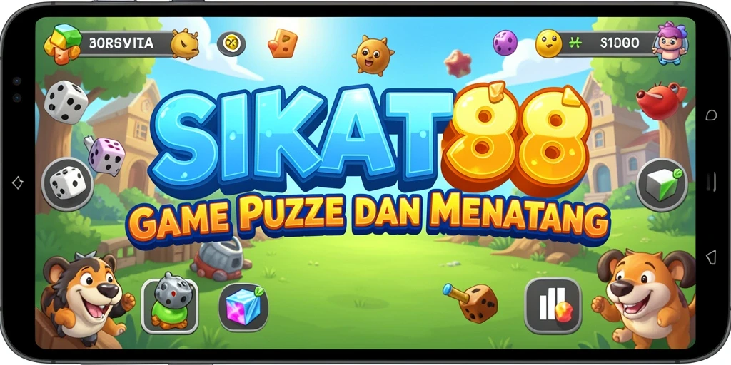 Tampilan gameplay seru SIKAT88 yang penuh tantangan puzzle.