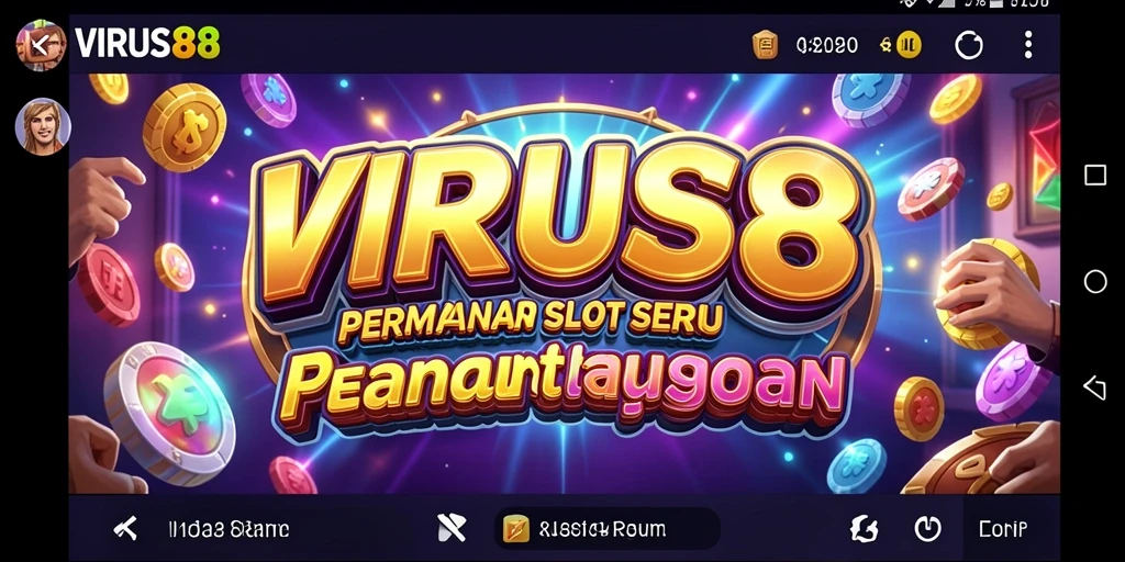 Tampilan gameplay seru di VIRUS88 dengan tema Slot menarik.