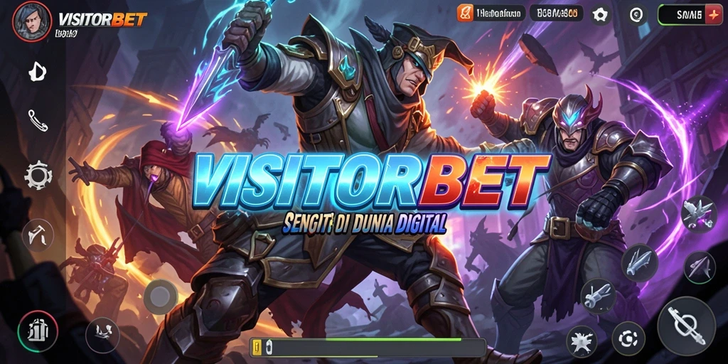 Tangkapan layar gameplay VISITORBET menampilkan pertarungan yang seru dan karakter yang dinamis.